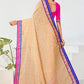 Contemporary Georgette Beige Cord Work Saree
