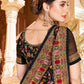 Contemporary Georgette Black Embroidered Saree