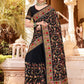 Contemporary Georgette Black Embroidered Saree