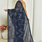 Designer Georgette Blue Embroidered Saree