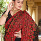 Classic Georgette Black Embroidered Saree