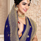 Contemporary Georgette Blue Embroidered Saree