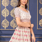 Lehenga Choli Georgette Cream Embroidered Lehenga Choli