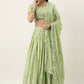 Lehenga Choli Georgette Green Embroidered Lehenga Choli