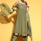 Salwar Suit Georgette Green Embroidered Salwar Kameez