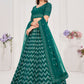 Lehenga Choli Georgette Rama Embroidered Lehenga Choli