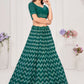 Lehenga Choli Georgette Rama Embroidered Lehenga Choli