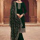 Salwar Suit Georgette Green Embroidered Salwar Kameez