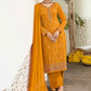 Salwar Suit Georgette Mustard Embroidered Salwar Kameez
