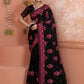 Trendy Saree Georgette Black Embroidered Saree