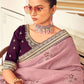 Trendy Saree Georgette Lavender Embroidered Saree