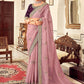 Trendy Saree Georgette Lavender Embroidered Saree
