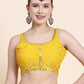 Lehenga Choli Georgette Yellow Sequins Lehenga Choli