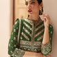 Salwar Suit Georgette Green Embroidered Salwar Kameez