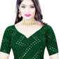 Blouse Georgette Green Embroidered Blouse