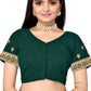 Trendy Saree Georgette Green Embroidered Saree