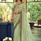 Traditional Saree Georgette Green Sequins Saree