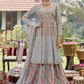 Lehenga Choli Georgette Grey Digital Print Lehenga Choli