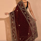 Trendy Saree Georgette Brown Embroidered Saree