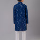 Kurta Pyjama Georgette Blue Embroidered Kids