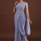 Classic Georgette Lavender Diamond Saree