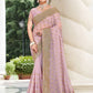 Classic Georgette Lavender Embroidered Saree