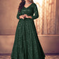 Lehenga Choli Georgette Green Embroidered Lehenga Choli