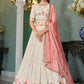 Lehenga Choli Georgette Off White Embroidered Lehenga Choli