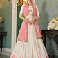 Lehenga Choli Georgette Off White Embroidered Lehenga Choli