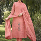 Floor Lenght Salwar Suit Georgette Pink Diamond Salwar Kameez