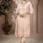 Pant Style Suit Georgette Peach Embroidered Salwar Kameez