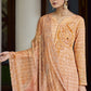 Straight Salwar Suit Georgette Orange Digital Print Salwar Kameez