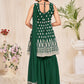 Trendy Suit Georgette Green Embroidered Salwar Kameez