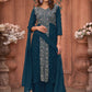 Palazzo Salwar Suit Georgette Morpeach Embroidered Salwar Kameez