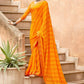 Bandhani Saree Georgette Mustard Print Saree