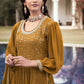 Salwar Suit Georgette Mustard Embroidered Salwar Kameez