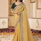 Trendy Saree Georgette Mustard Patch Border Saree