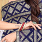 Contemporary Georgette Blue Sequins Saree