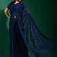 Classic Georgette Blue Diamond Saree