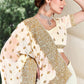 Trendy Saree Georgette Off White Embroidered Saree