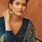 Palazzo Salwar Suit Georgette Viscose Blue Diamond Salwar Kameez