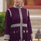 Pant Style Suit Georgette Purple Embroidered Salwar Kameez
