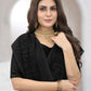 Classic Georgette Black Embroidered Saree