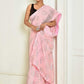 Designer Georgette Pink Embroidered Saree