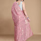 Trendy Saree Georgette Pink Sequins Saree