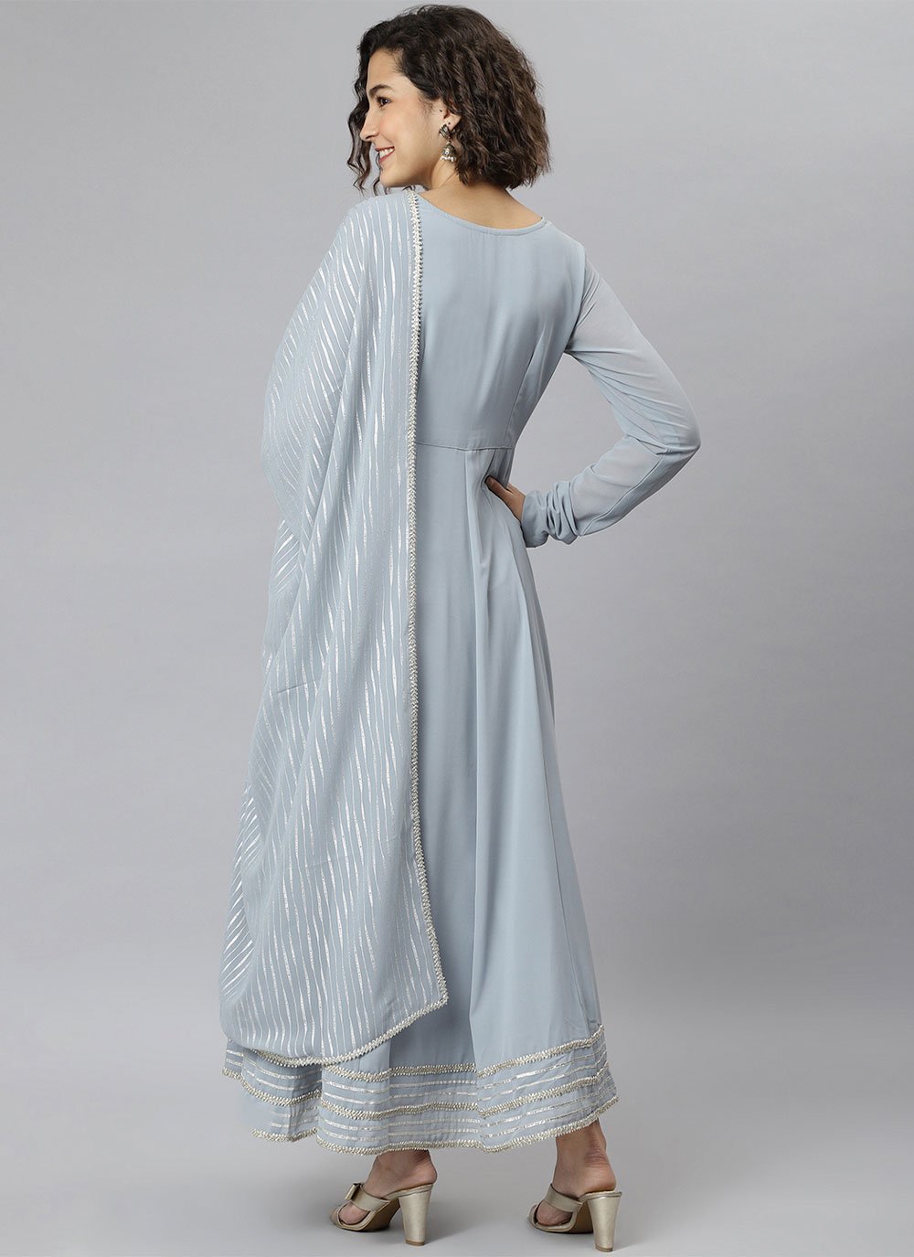 Plain blue hotsell salwar suit