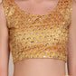 A Line Lehenga Georgette Yellow Print Lehenga Choli