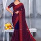 Trendy Saree Georgette Purple Embroidered Saree