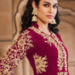 Floor Lenght Salwar Suit Georgette Rani Embroidered Salwar Kameez