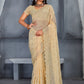 Trendy Saree Georgette Beige Embroidered Saree